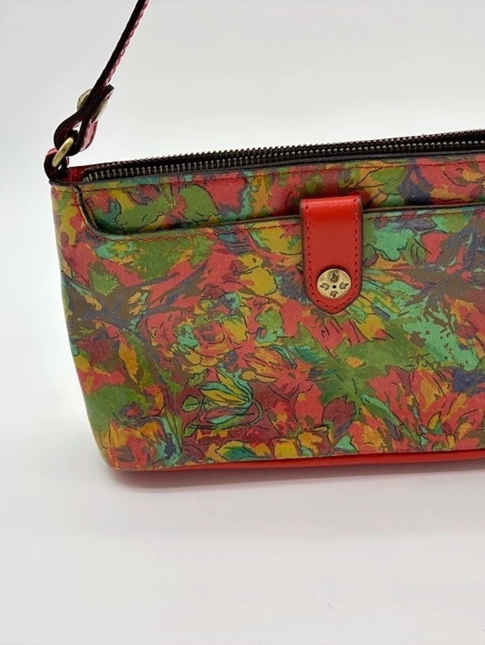 Patricia Nash Venezia Crossbody Floral Bag Red & Green